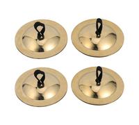 Platillos de Dedo de Cobre 2 Pares 5, 5cm Mini Instrumento Rítmico | Platillos de Dedo Niño Niña, Bordes Lisos y Uso Seguro, para Danza Infantil y Entretenimiento
