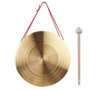 Platillos de mano de 30 cm, instrumento de percusión de cobre y latón con martillo redondo para ópera de capilla