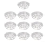 Platillos de plástico transparente para plantas, bandeja colectora de agua para jardín interior, reciclable, sin BPA, posavasos para tazas de escritorio, organizador de objetos pequeños, monitor de