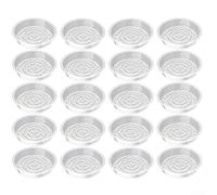 Platillos de plástico transparente para plantas en maceta, juego de 20 bandejas transparentes, impermeables, resistentes a fugas, para protección de superficies, varios tamaños, 16 cm, 21 cm, 26 cm