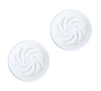 Platillos de resina para plantas, paquete de 2 para uso en interiores y exteriores, bandejas de goteo resistentes que ayudan a controlar el exceso de agua y mantener la salud de las plantas (18,5 cm
