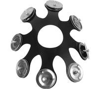 Platillos de tambor de acero inoxidable, accesorio para campanas de pandereta para mejorar el sonido y efectos de choque, accesorios de percusión, anillos y platillos accesorio de tambor