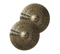 Platillos Hi-Hat de 14 pulgadas, 2 piezas de instrumentos de percusión profesionales hechos a mano para juegos de batería, artesanía de calidad para músicos y bateristas