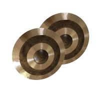 Platillos Hi-Hat de 14 pulgadas, 2 piezas de instrumentos de percusión profesionales hechos a mano para juegos de batería, artesanía de calidad para músicos y bateristas