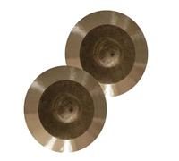 Platillos Hi-Hat de 14 pulgadas, 2 piezas de instrumentos de percusión profesionales hechos a mano para juegos de batería, artesanía de calidad para músicos y bateristas
