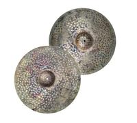 Platillos Hi-Hat de 14 pulgadas, 2 piezas de instrumentos de percusión profesionales hechos a mano para juegos de batería, artesanía de calidad para músicos y bateristas