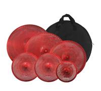 Platillos Paquete De Platillos Mudos Multicolores, 10 "splash, 14", Charles, 16 "crash, 18", Crash, 20 "ride, Platillos De Bajo Volumen, Platillos De Práctica De Batería De 6 Piezas(D)