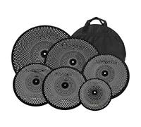 Platillos Paquete De Platillos Mudos Multicolores, 10 "splash, 14", Charles, 16 "crash, 18", Crash, 20 "ride, Platillos De Bajo Volumen, Platillos De Práctica De Batería De 6 Piezas(A)