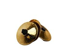 Platillos Profesionales De Batería En Platillo De 2 Piezas Fácil Sostener Accesorio Música Metal Percusión Manual Para Bailarines(Carved)