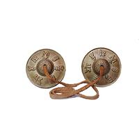Platillos tibetanos Tingsha - 2.45 pulgadas - om melena padme zumbido símbolos campana en relieve platillos tibetanos campanillas manjeere meditación oración instrumento musical
