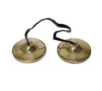 Platillos tibetanos Tingsha, campanas de meditación de latón hechas a mano para yoga, atención plena, terapia de sonido y curación de chakras