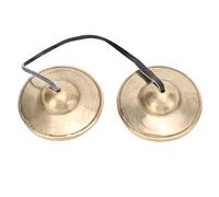 Platillos Tibetanos Tingsha, Latón 2.7in Ligero Tingsha Cymbals Campanas Sonido Fuerte Penetración Meditación Campanas Campanas Símbolos Auspiciosos Restauración Claridad Mente para Instrumento
