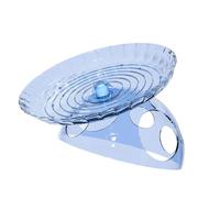 Platillos voladores ergonómicos de gran diámetro, silenciosos, para hámster, transparente, juguete para correr, platillos voladores silenciosos, ejercicio