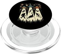 Platillos voladores Retro secuestro OVNI con Bigfoot y Cryptids PopSockets PopGrip para MagSafe