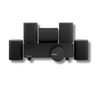 Platin Milan - Sistema de Altavoces de Sonido Envolvente 5.1, Sistema de Cine en casa inalámbrico para televisores Inteligentes, Certificado WiSA, con transmisor WiSA SoundSend Incluido