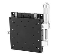 Platina Lineal Manual LX100 - L |Plataforma de Recorte del Eje X Escala de 0,01 mm |Micrómetro óptico para microscopio/probador/inspección |Plataforma de 100x100 mm, Carga de 140 N