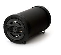 Platinet Omega OG70B Bazooka 3.5" Bluetooth Speaker, Rubber Coating, Aux In, Fm Radio, USB and Micro SD card reader, Black Portable Wireless Rechargeable Speaker