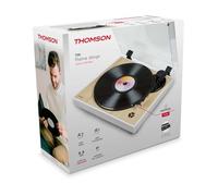 Platino Giratorio Discos Blanco y Madera Thomson TT301