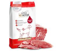 PLATINUM - Alimento para perros VETACTIVE Hipoalergénico de la carne - 5 kg de comida para perros seca rica en nutrientes como Barf - especialmente sabroso alimento seco para perros con intolerancias