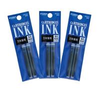 Platinum Cartuchos de tinta para pluma estilográfica SPN-100A #3 (azul negro) 2 cartuchos × 10 paquetes/total 20 cartuchos