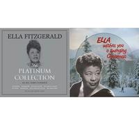 Platinum Collection Best Of - Ella Wishes You A Swinging Christmas - Ella Fitzgerald Greatest Hits - Two LP Vinyl Album Bundling