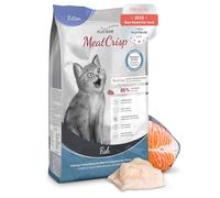 PLATINUM - Comida para gatos MeatCrisp Kitten Fish del secador de carne fresca - 1,5 kg de comida para gatos seca con 82% de carne fresca - Alimento seco para gatitos y gatos jóvenes con mordedura