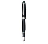 PLATINUM Pluma estilográfica japonesa #3776 Century Rhodium Laurel Green UEF/Verde/0,18-0,24 mm/Hecho a mano/Pluma de oro de 14 quilates/con caja de regalo/pluma estilográfica