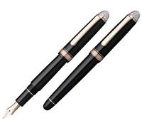 PLATINUM PNB31000-1EF 3776 Century Shape of a Heart/Nib/pluma: EF/hecho a mano/pluma de oro de 14 quilates, con caja de regalo/pluma, color negro