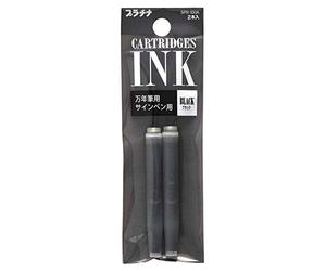 Platinum Preppy SPN 100 A - Cartucho de recambio para rotulador y pluma estilográfica, tinta negra, 2 unidades