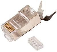 Platinum Tools 106190 - Conector (RJ-45, Gris, Transparente, Cat6a, Oro, UL)