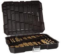 Platinumedge Juego de brocas de titanio de 230 piezas, punta de 135°, acero de alta velocidad, tamaño de 1 mm a 10 mm, ideal para madera/acero/aluminio/aleación de zinc, con almacenamiento duro