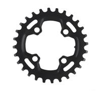 Plato 64BCD 28T para bicicletas de montaña con diseño de dientes anchos estrechos que soporta fiabilidad de transmisión y bajo mantenimiento