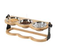 Plato Alimentación Mascotas Elevado Base Estable Sin Rendijas Fácil Limpieza Postura Natural Cuello Minimizar Derrames Comida Interior