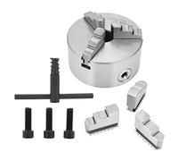 Plato Autocentrante 130mm para Torno SANOU K11-130 con 3 Mandíbulas Autocentrantes Llave y 3 Tornillos 2 Juegos de Mandíbulas