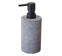 Plato Botella de jabón Manos Cemento Estilo nórdico WABI-sabi for encimeras, rellenable a presión Artículos de baño(Gray)