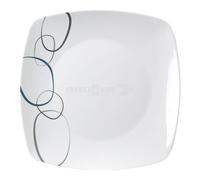 Plato Brunner 26x26 Cm 0830025N.C4S CASCADE Blanco En Melamina