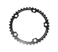 Plato carretera 5 brazos d.130 dientes 39T medio negro aluminio 7075 tipo Shiman