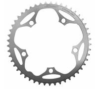 Plato carretera 5 brazos d.130 Stronglight Dural 49 dientes plata tipo Shimano 8