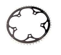 Plato carretera 5 brazos d.130 ta alize 52 dientes exterior negro aluminio 7075