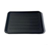 Plato comercial de Teppanyaki 25x17cm para barbacoa coreana | Distribución uniforme del calor, marcas de sellado perfectas, ideal para filetes, hamburguesas y verduras