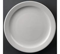 Plato con borde estrecho de Athena Hotelware (CF364), 258 mm de diámetro; pack de 12
