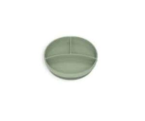 Plato con divisiones de silicona Suavinex Selection 1 unidad 4 meses - vajilla infantil práctica - Plato con divisiones de silicona, 1 unidad, Suavine