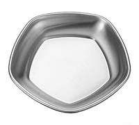 Plato coreano de acero inoxidable 304 para servir salsa barbacoa para condimentos, salsas y condimentos en varios entornos (Pentágono)