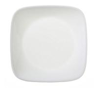 Plato cuadrado blanco puro Corelle de 6-1/2 (juego de 4)