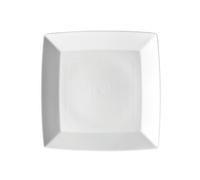 Plato Cuadrado Blanco Thomas Loft / Plato Blanco Tendencia Asia 22 Cm