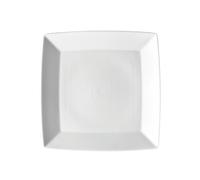 Plato Cuadrado Blanco Thomas Loft / Plato Blanco Tendencia Asia 22 Cm