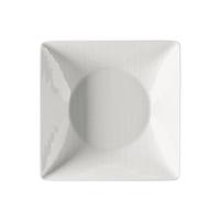 Plato Cuadrado Profundo Rosenthal Mesh Blanco 20 Cm