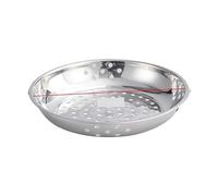 Plato de acero inoxidable for cocinar al vapor verduras, bandeja con agujeros redondos, bandeja profunda, vaporera extragrande, inserto for cocinar arroz en cacerola para cocinar(31.7 x H4.8cm)