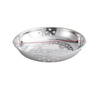 Plato de acero inoxidable for cocinar al vapor verduras, bandeja con agujeros redondos, bandeja profunda, vaporera extragrande, inserto for cocinar arroz en cacerola para cocinar(33.3 x H4.8cm)