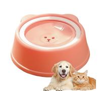 Plato de agua de mascotas, plato de agua para perros,Plato a prueba de derrames Tazón para perros dor de agua lenta - Tazón lento portátil, recipiente de ción que no se para perros, gatos, suministros